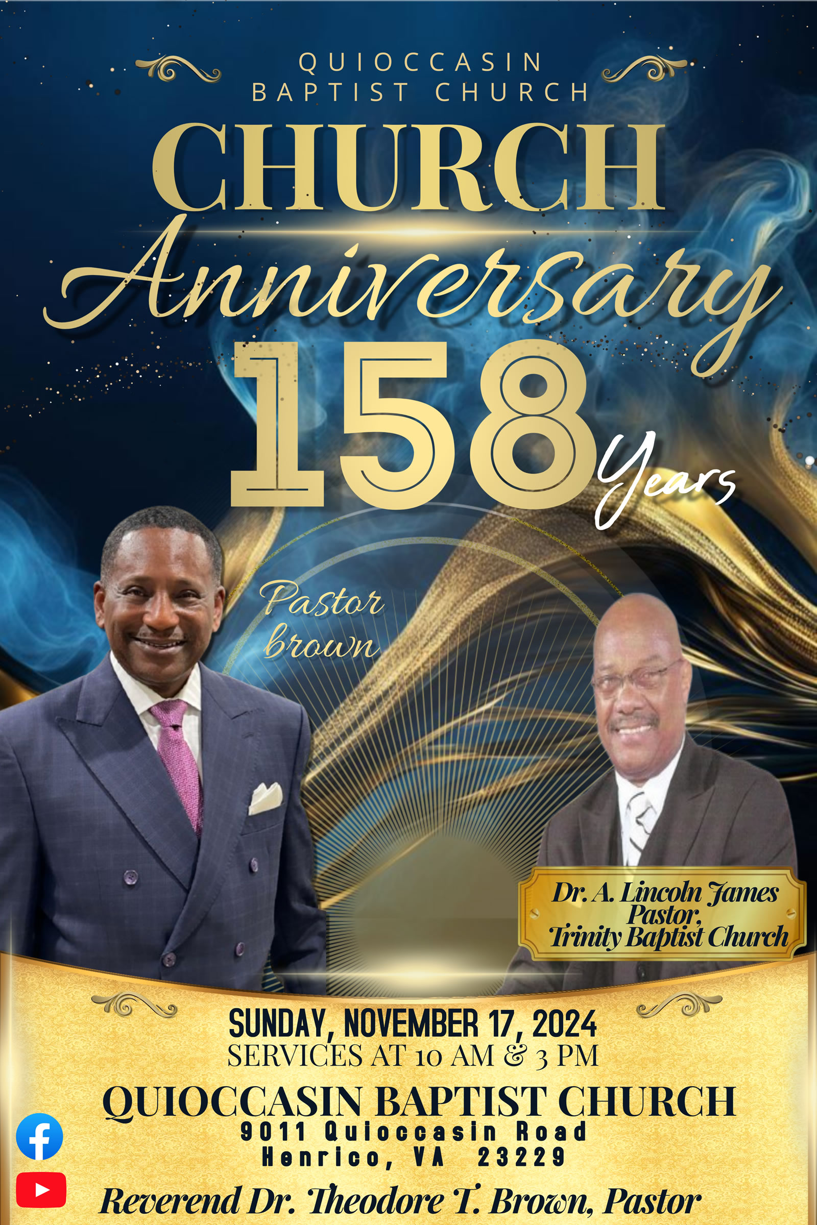 Quioccasin Baptist Church's 158th Anniversary