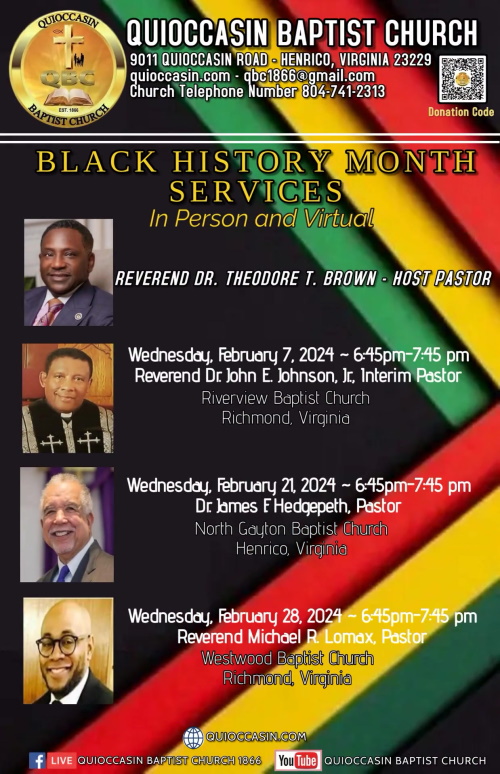 Black History Month Service 2024 bulletin cover